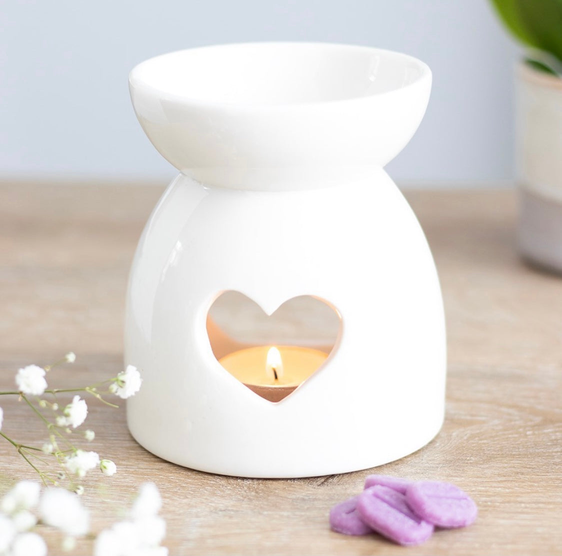 Heart Cut Out Wax Burner