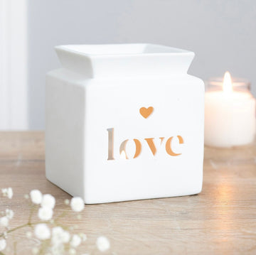 White Love Wax Burner